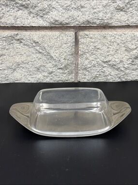 Vintage WMF Cromargan Germany Stainless/ Acrylic Butter Dish MCM- See Photos